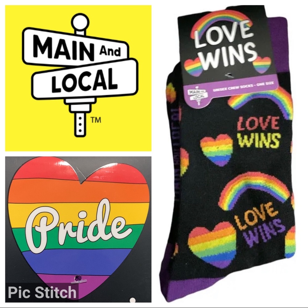 Unisex Pride “ LOVE WINS “ Crew Socks